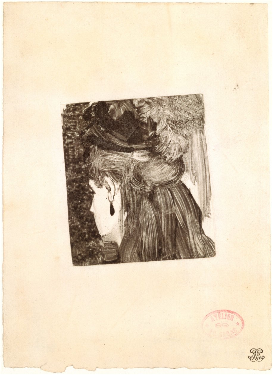 Kolczyk odrzutowy, 1876-77. autorstwa Edgar Degas