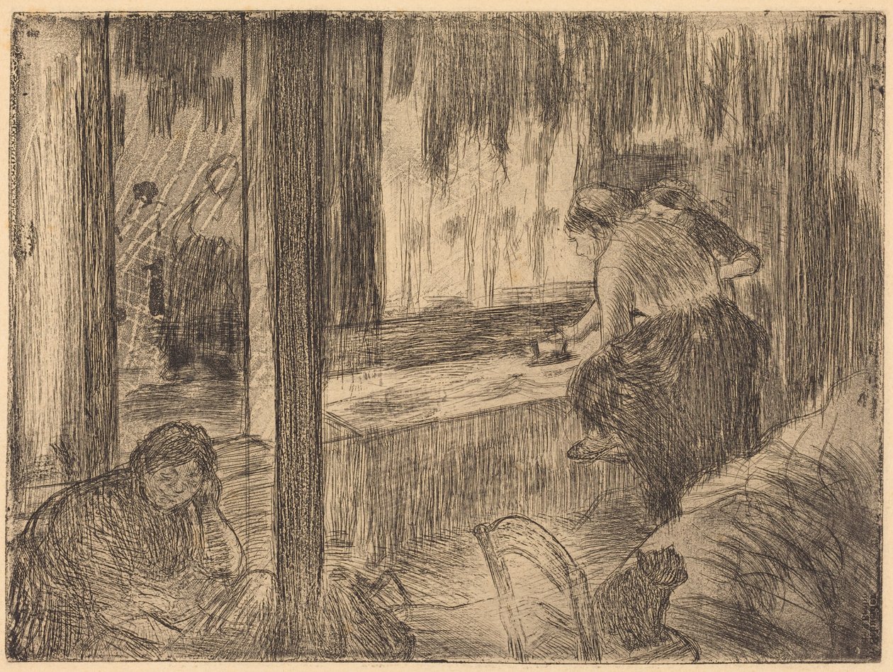 The Laundresses (Pralniczki (Prasowanie)) autorstwa Edgar Degas