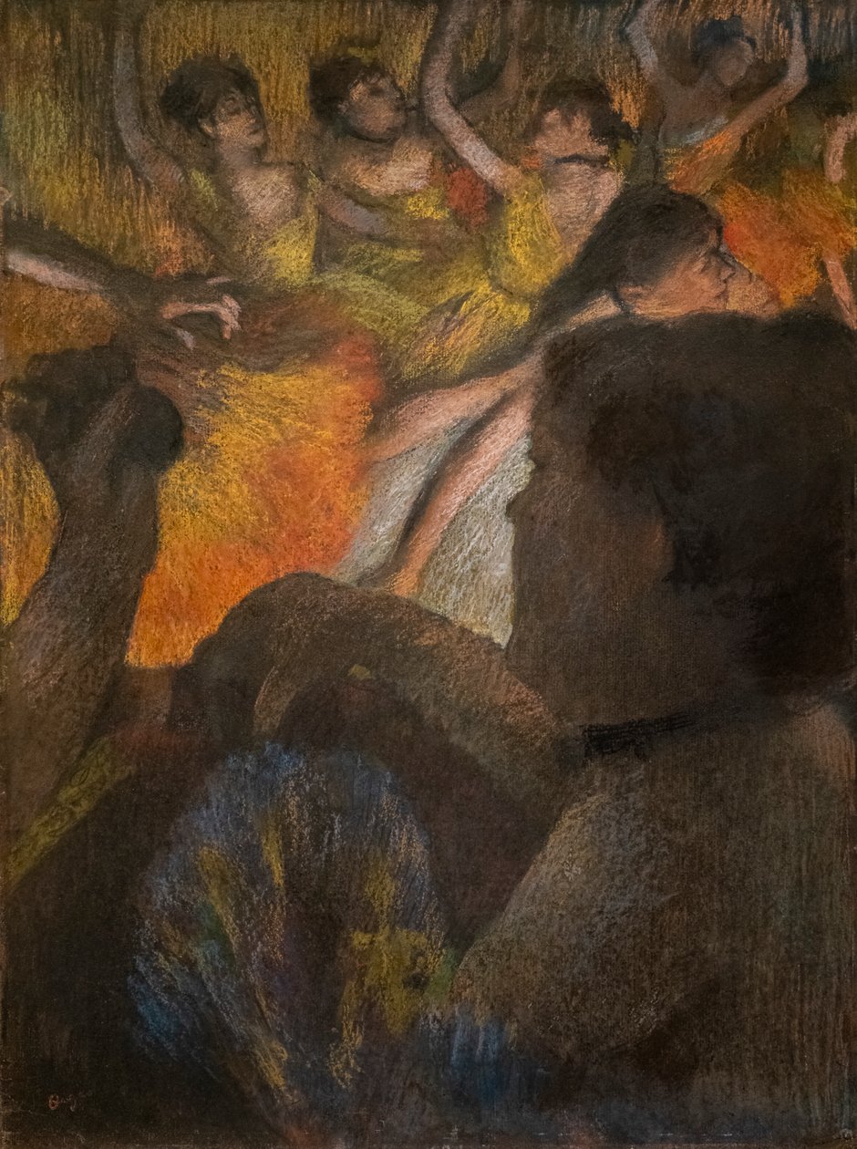 Złożyć. 1885. Pastel na papierze. autorstwa Edgar Degas