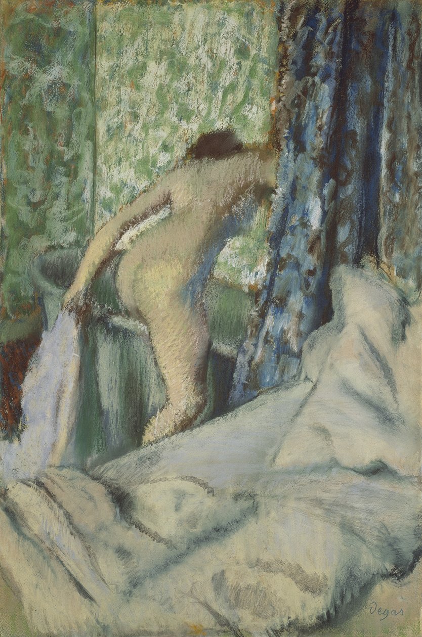 Poranna kąpiel, 1887-90 autorstwa Edgar Degas