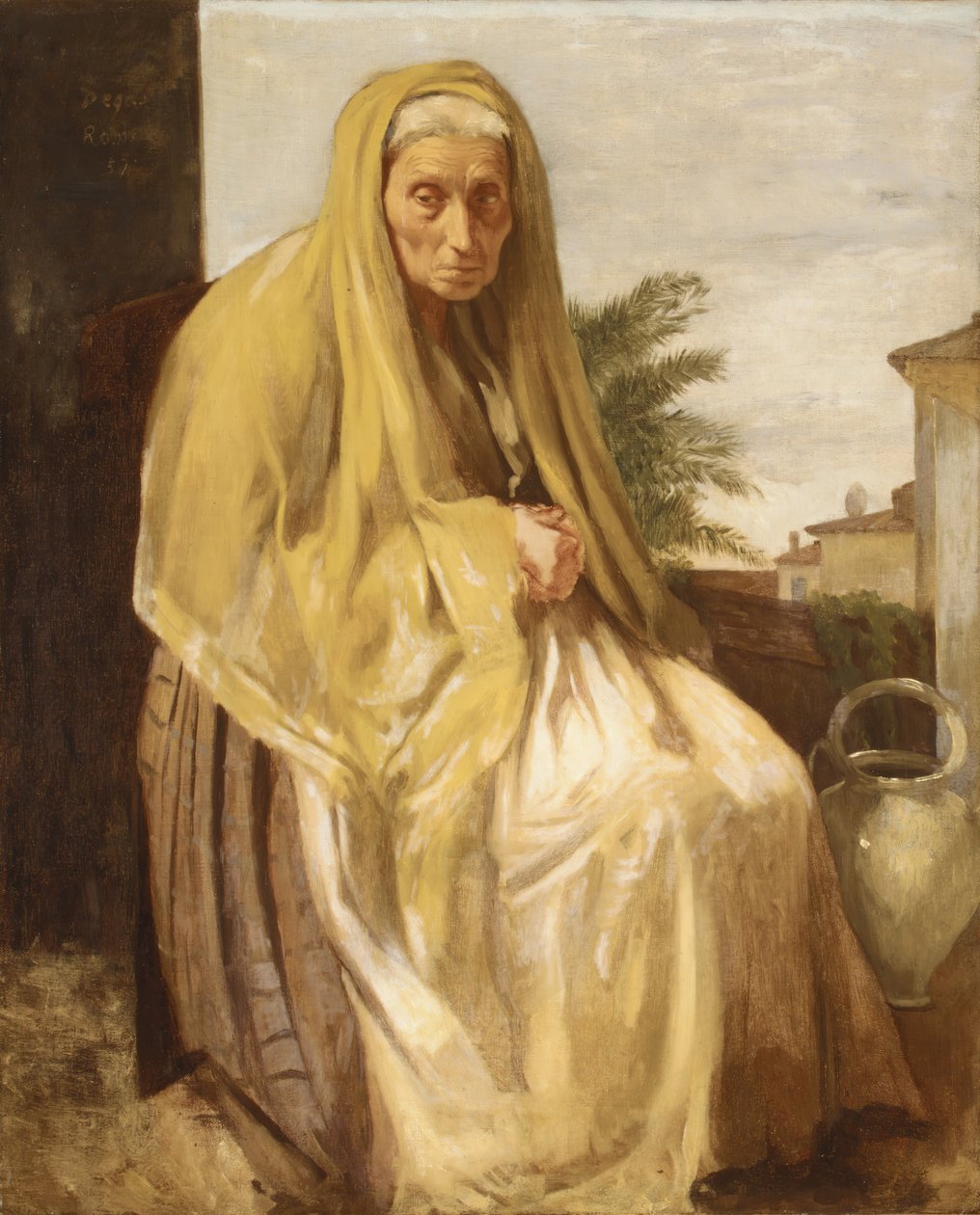 Stara Włoszka, 1857. autorstwa Edgar Degas