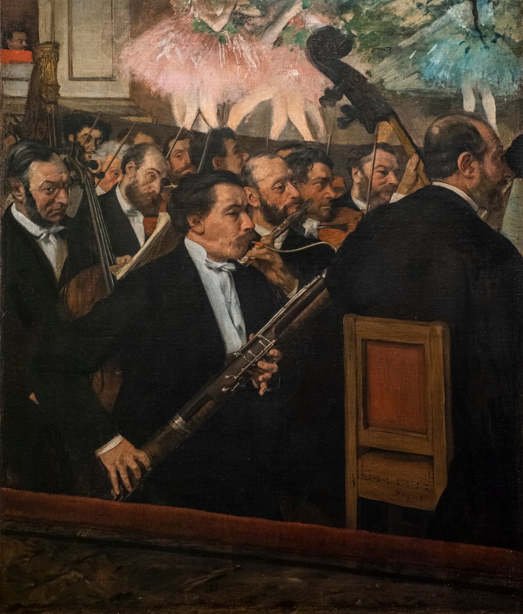 Orkiestra Operowa. 1870. Olej na płótnie. autorstwa Edgar Degas