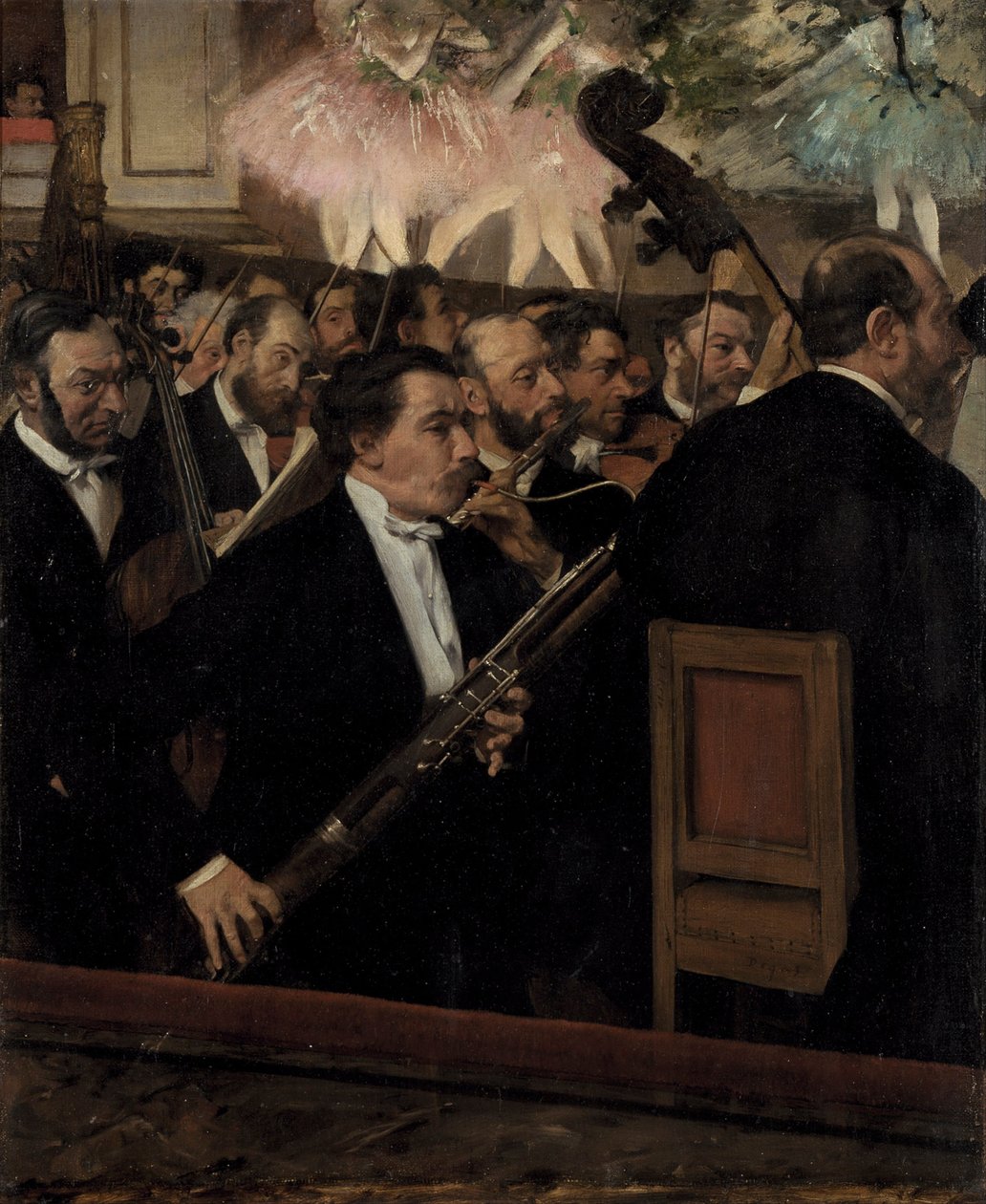 Orkiestra w Operze, ok. godz. 1870 autorstwa Edgar Degas