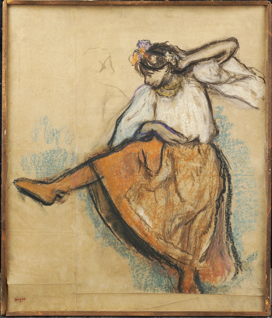 Rosyjska tancerka, 1895 autorstwa Edgar Degas