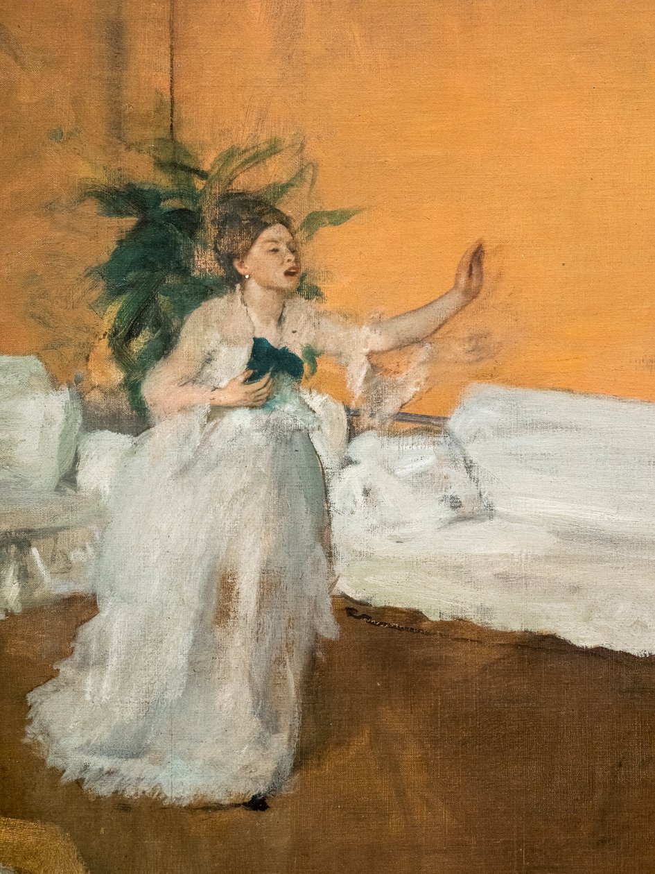 Powtórzenie piosenki (szczegół). Około 1869. Olej na płótnie. autorstwa Edgar Degas