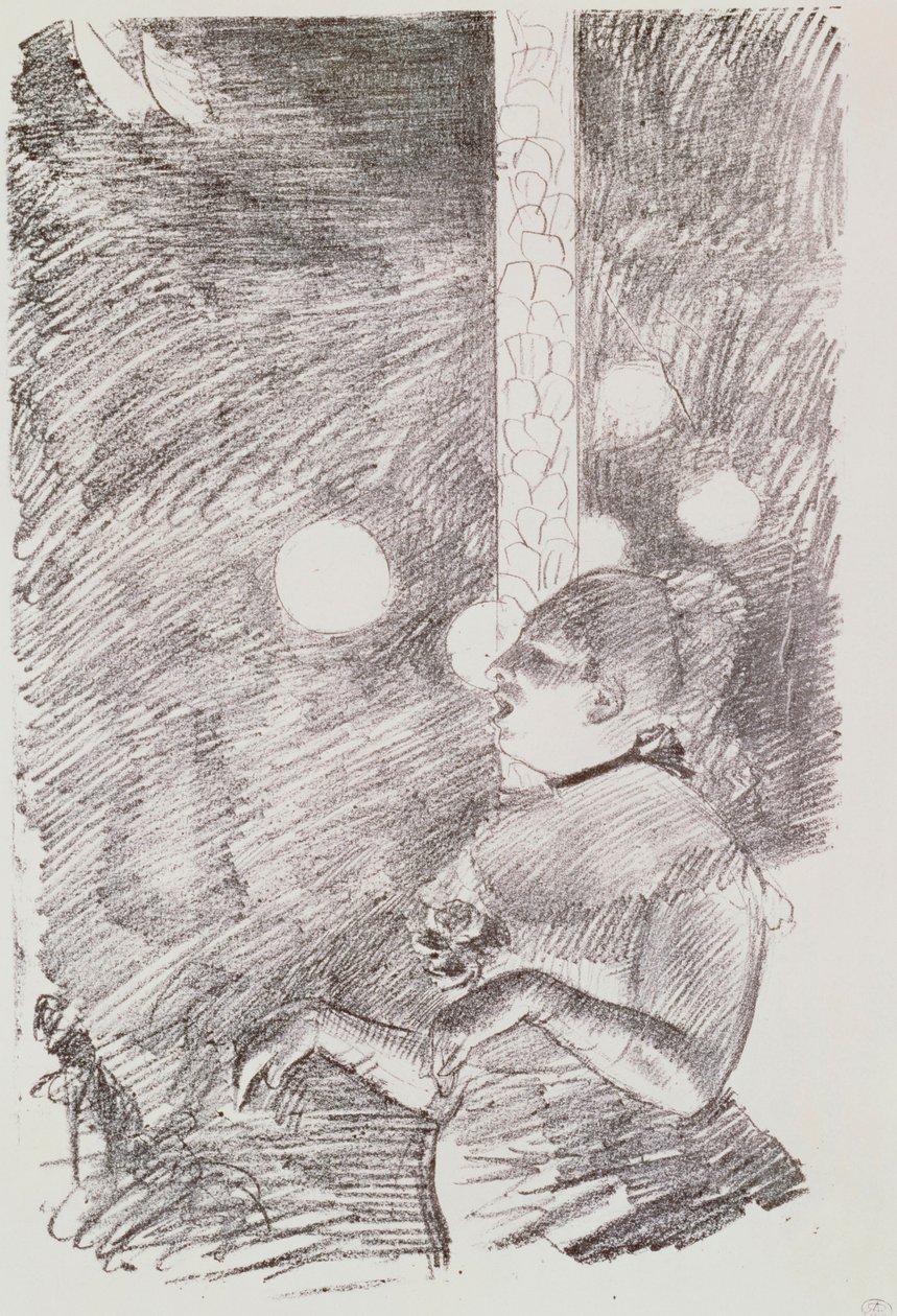 Pieśń psa, 1876-77 autorstwa Edgar Degas