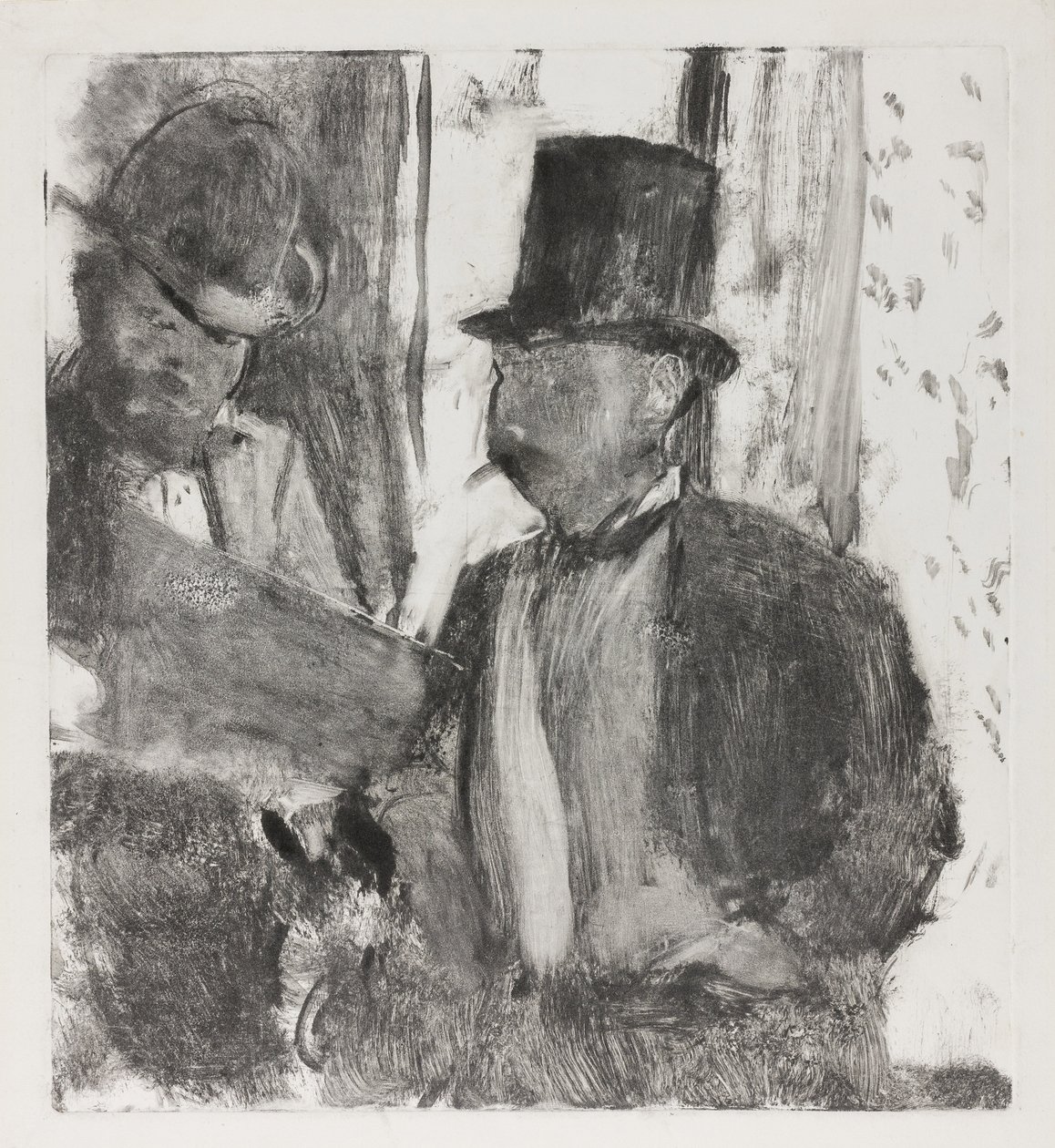 Dwaj koneserzy, ok.1880 autorstwa Edgar Degas