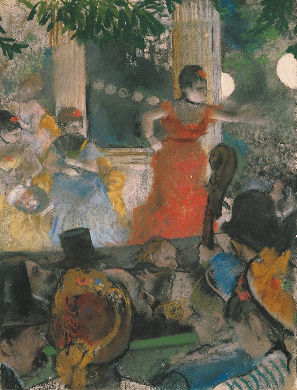 Kawiarnia-koncert w Les Ambassadeurs autorstwa Edgar Degas
