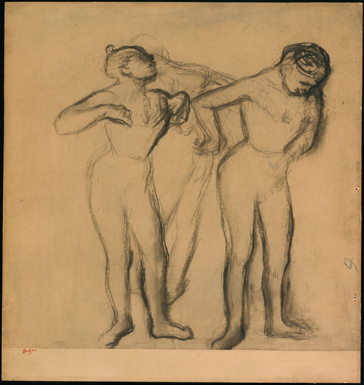 Trzech tancerzy autorstwa Edgar Degas