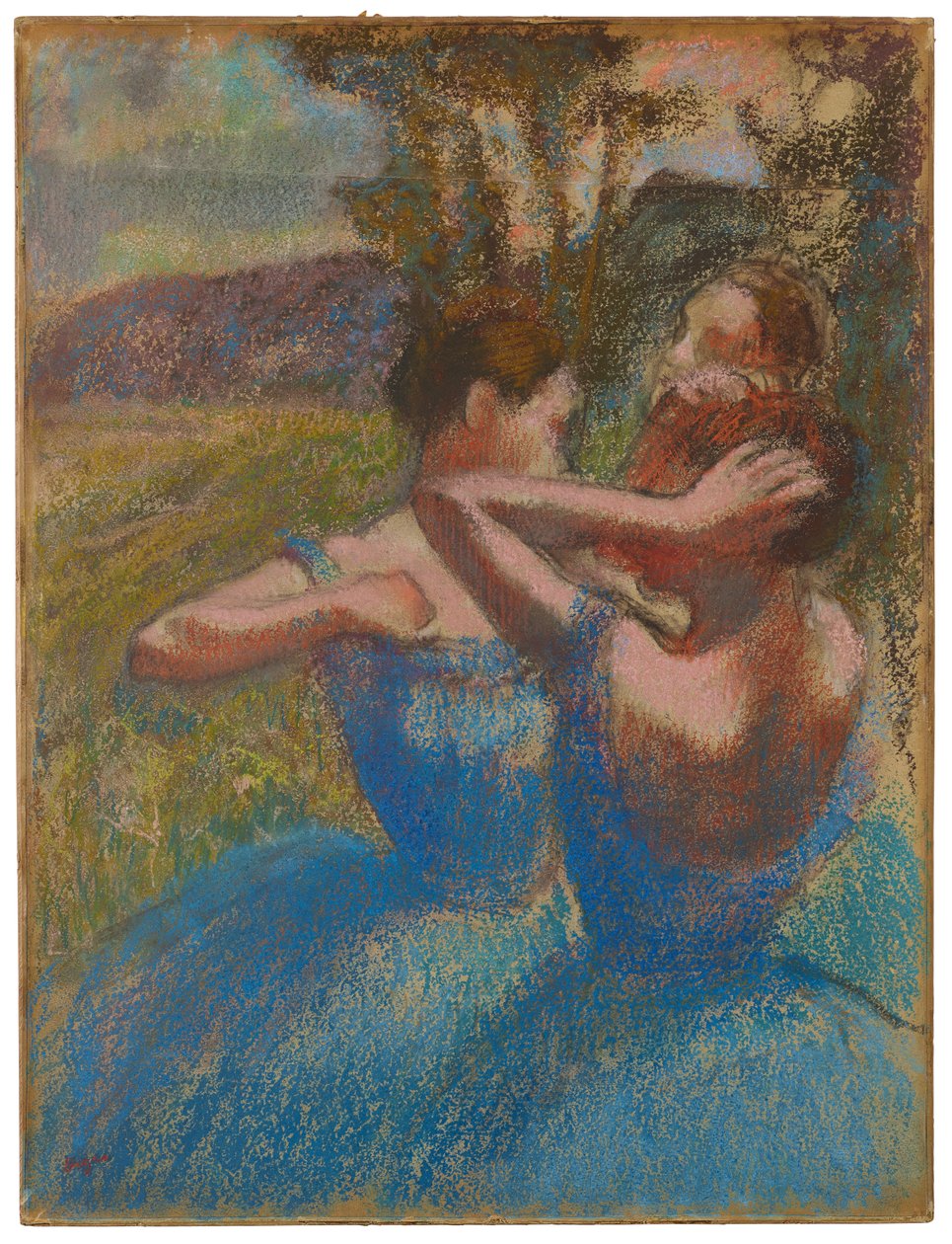 Trzech tancerzy, c.1897 autorstwa Edgar Degas