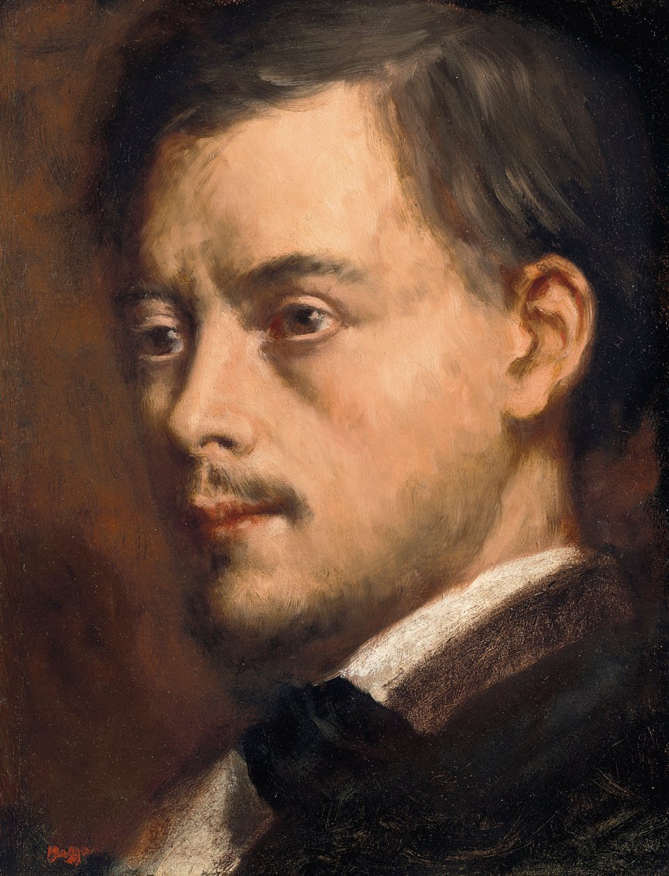 Głowa mężczyzny autorstwa Edgar Degas