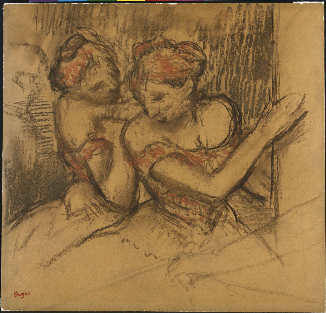Dwóch tancerzy autorstwa Edgar Degas