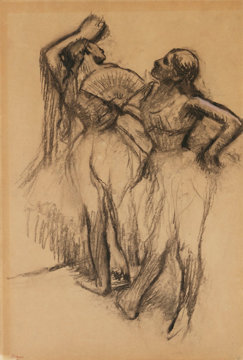Dwóch tancerzy, 1888 autorstwa Edgar Degas