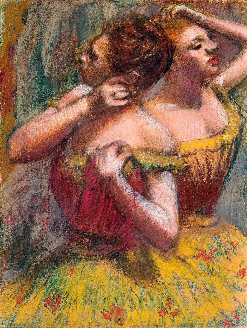 Dwóch tancerzy, 1898-1899. autorstwa Edgar Degas