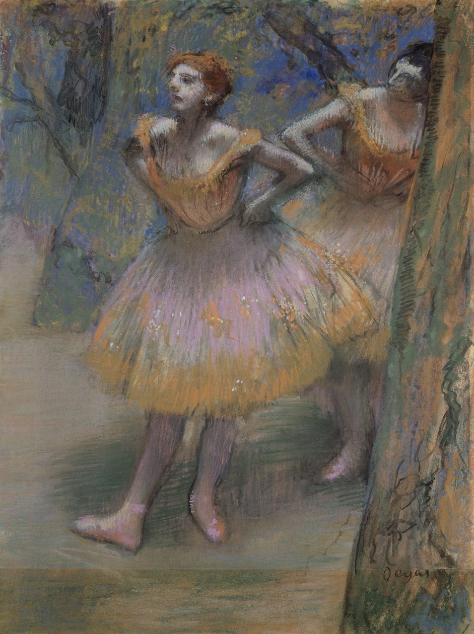 Dwóch tancerzy, ok. 1893–98 autorstwa Edgar Degas