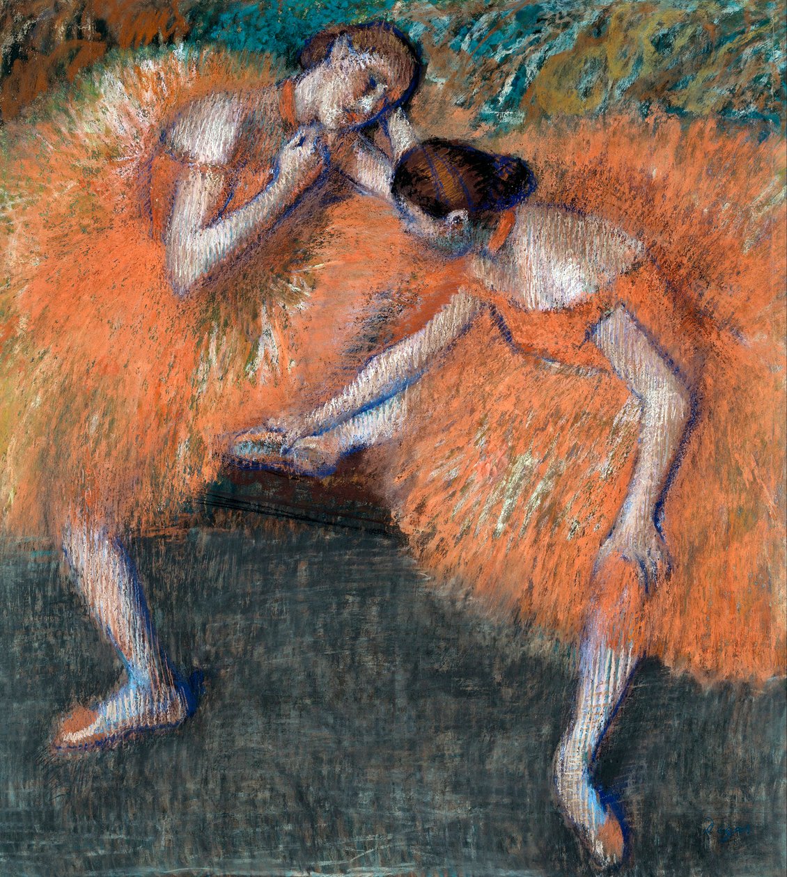 Dwóch tancerzy, ok. 1898 autorstwa Edgar Degas
