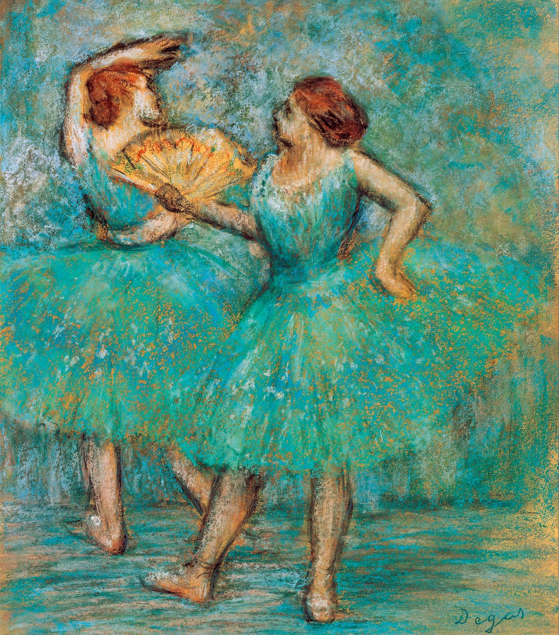Dwóch tancerzy, ok. 1905 autorstwa Edgar Degas