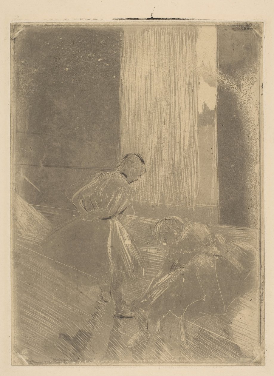 Dwóch tancerzy w sali prób, 1877-78. autorstwa Edgar Degas