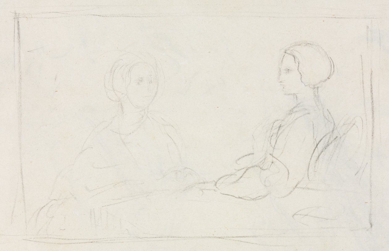 Dwie siedzące kobiety (verso) autorstwa Edgar Degas