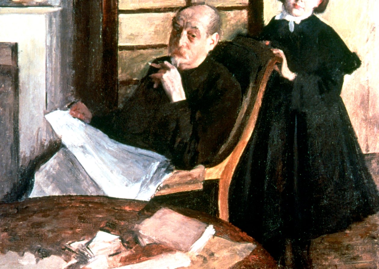Wujek i siostrzenica, c1876 autorstwa Edgar Degas