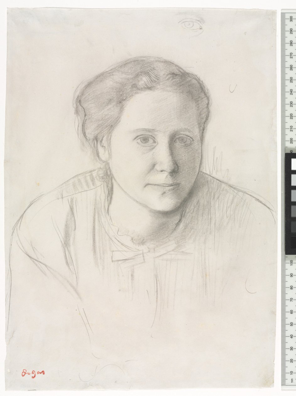 Wiktoria Dubourg, c.1866 autorstwa Edgar Degas