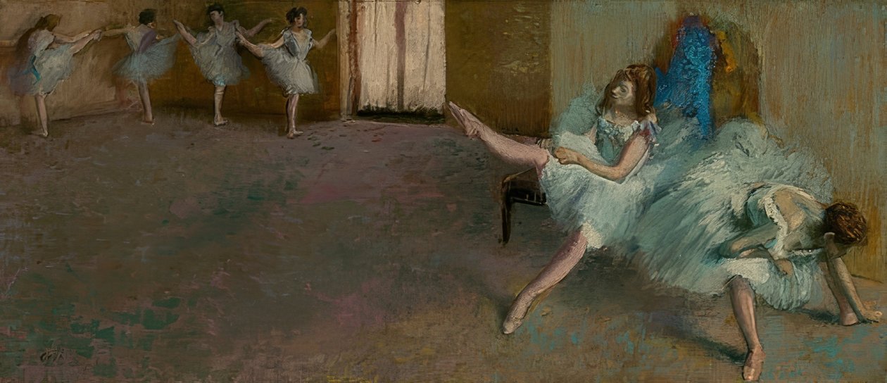 Przed baletem. 1890/92 autorstwa Edgar Degas