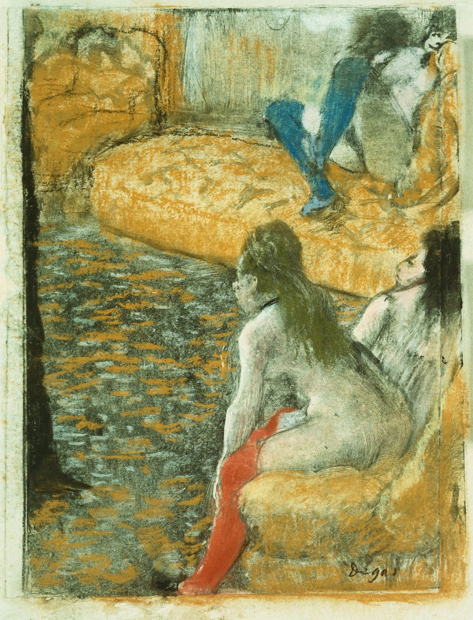 Czekam na klienta, c.1879 autorstwa Edgar Degas