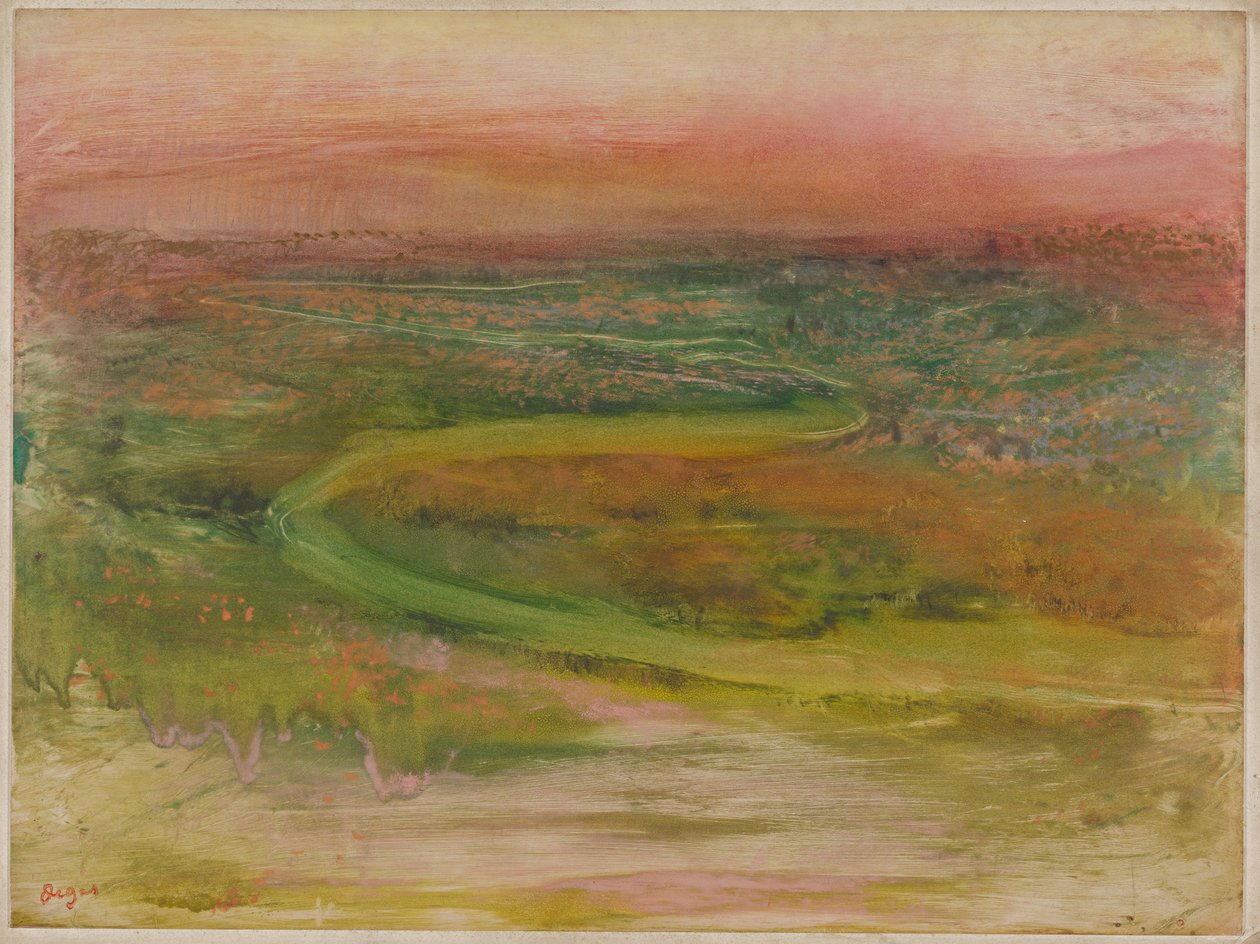 Kręta rzeka autorstwa Edgar Degas