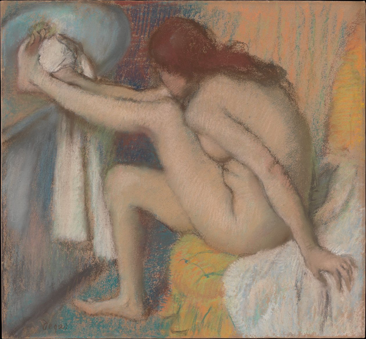 Kobieta susząca stopę autorstwa Edgar Degas