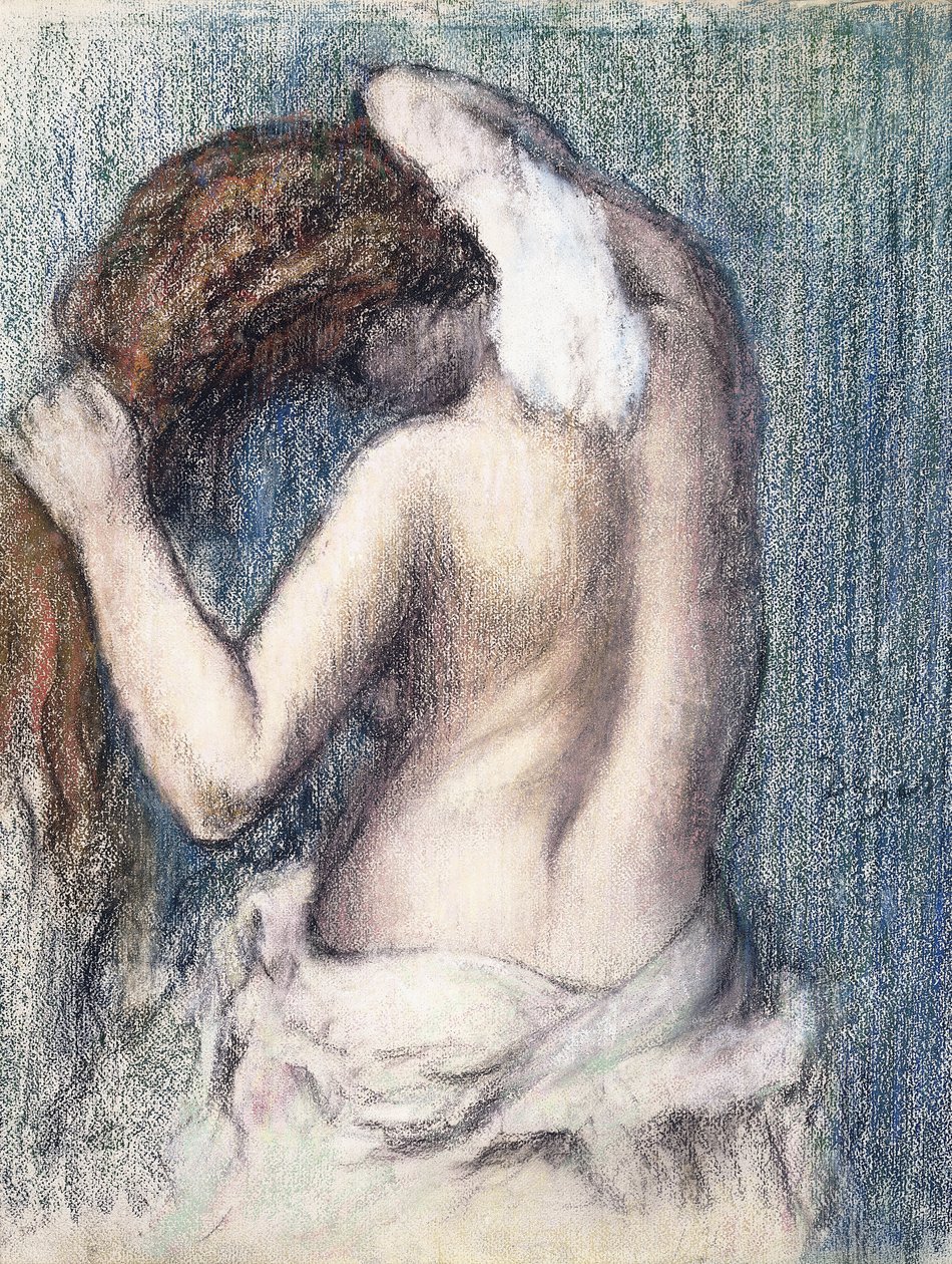 Kobieta susząca się, ok. 1906 autorstwa Edgar Degas