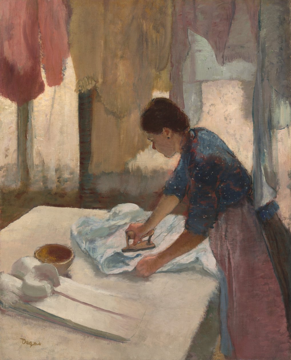 Prasująca kobieta autorstwa Edgar Degas