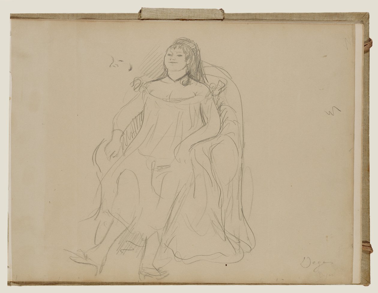 Kobieta siedząca autorstwa Edgar Degas
