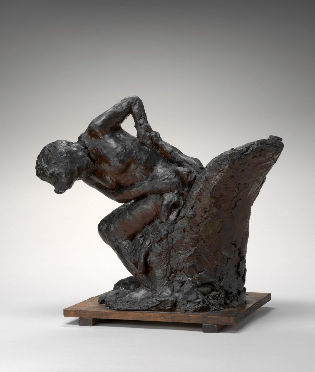 Siedząca kobieta, wycierająca lewe biodro, lata 1890-1911. autorstwa Edgar Degas