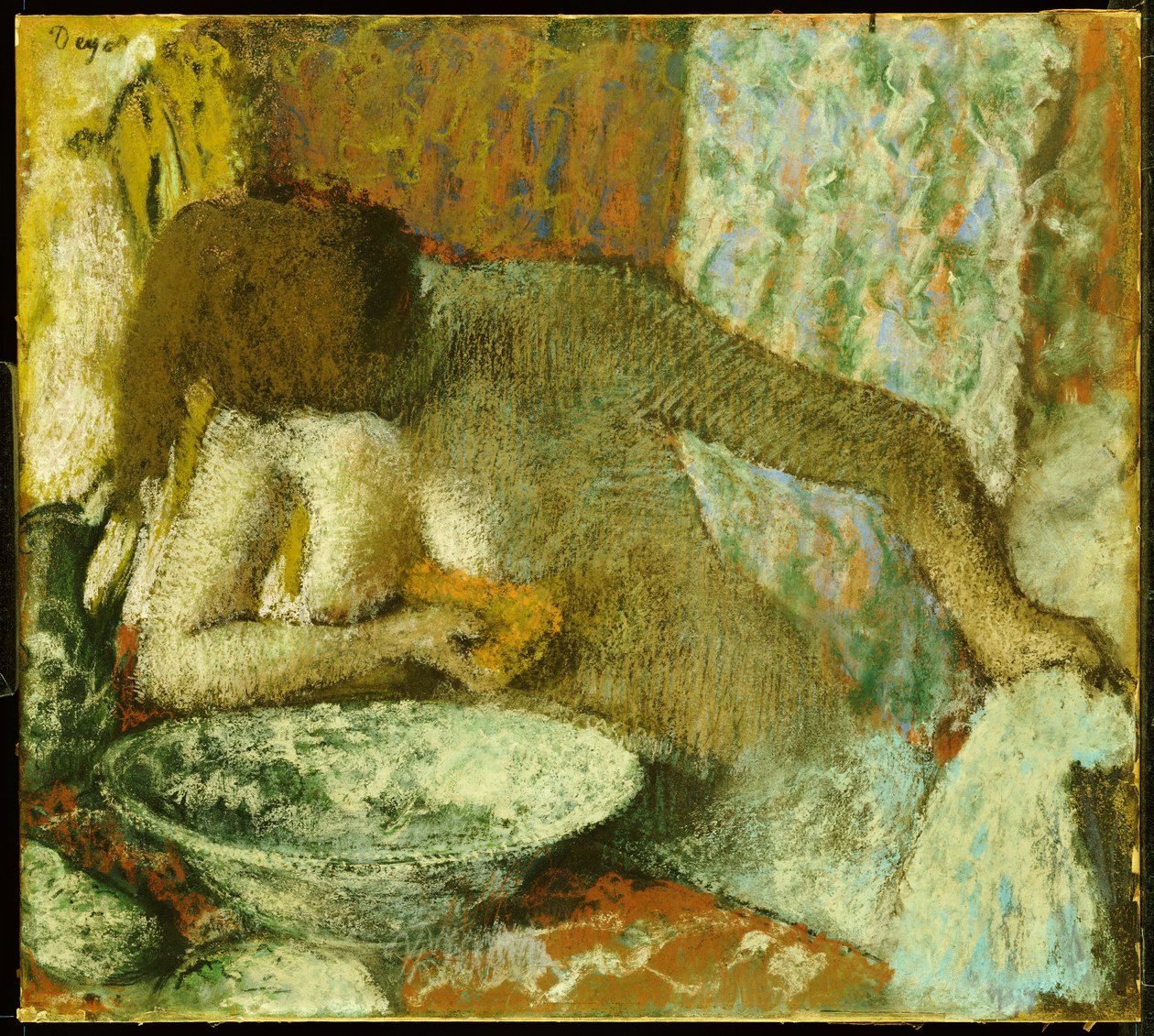 Kobieta w toalecie, ok. 1897 autorstwa Edgar Degas