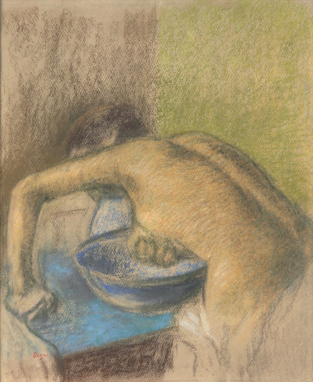 Kobieta przy toalecie; Femme a sa toaleta, ok.1888-1892 autorstwa Edgar Degas