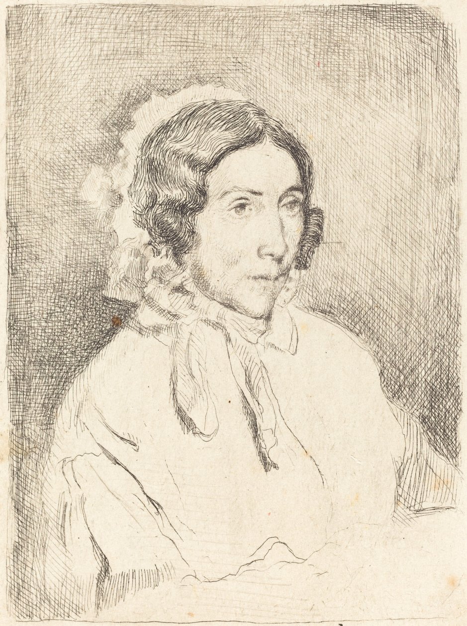 Kobieta w marszczonej czapce Dame agee, 18591860. autorstwa Edgar Degas