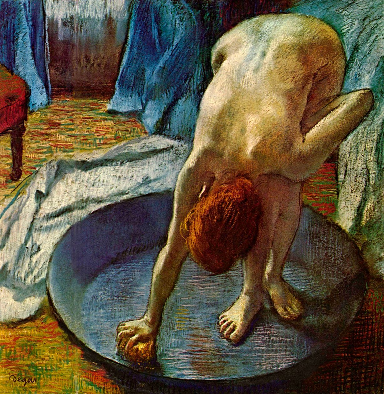 Kobieta w wannie, 1886. autorstwa Edgar Degas
