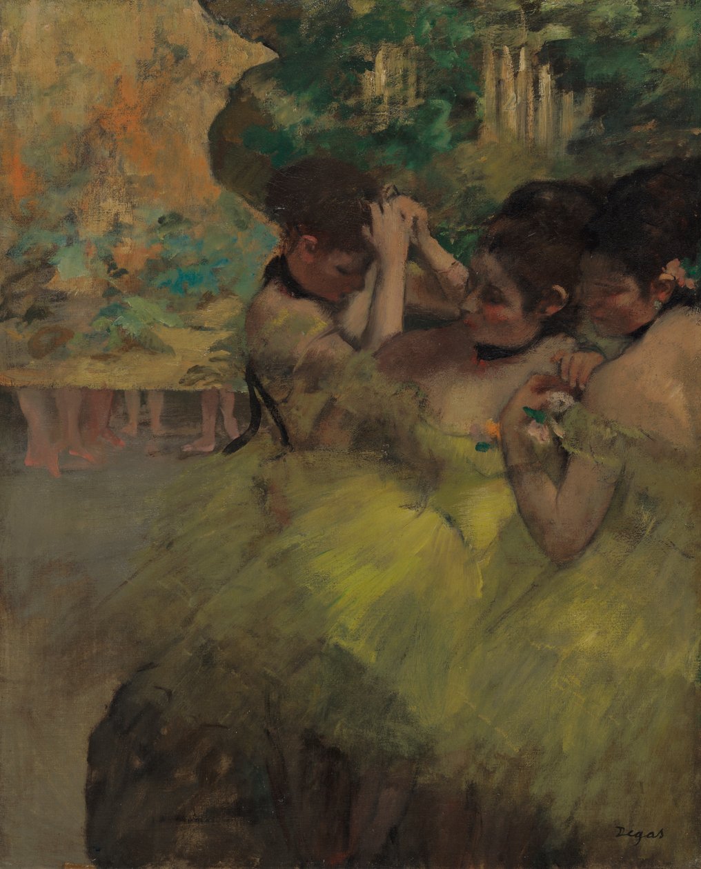 Yellow Dancers (In the Wings) autorstwa Edgar Degas