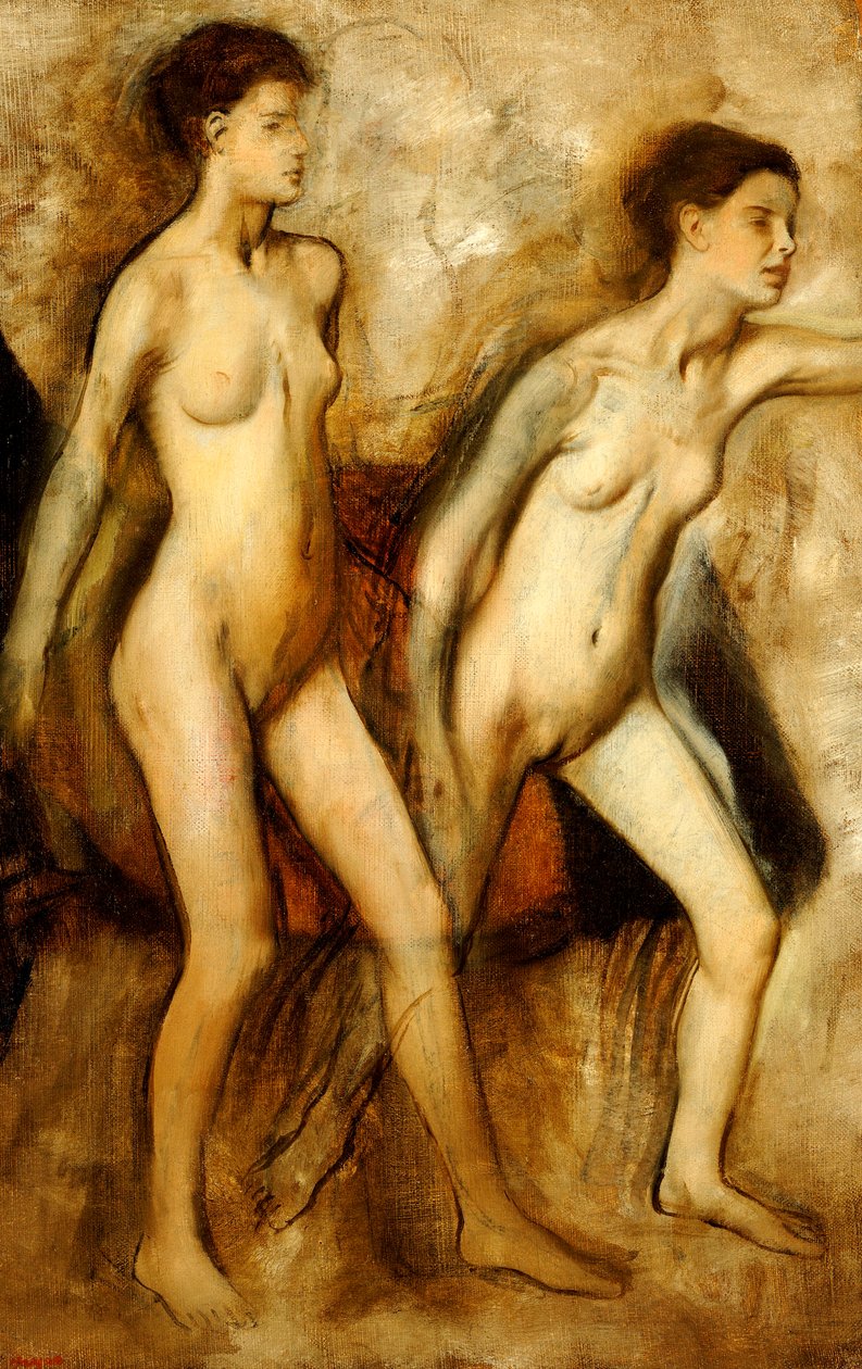 Młode spartańskie dziewczyny prowokują chłopców autorstwa Edgar Degas