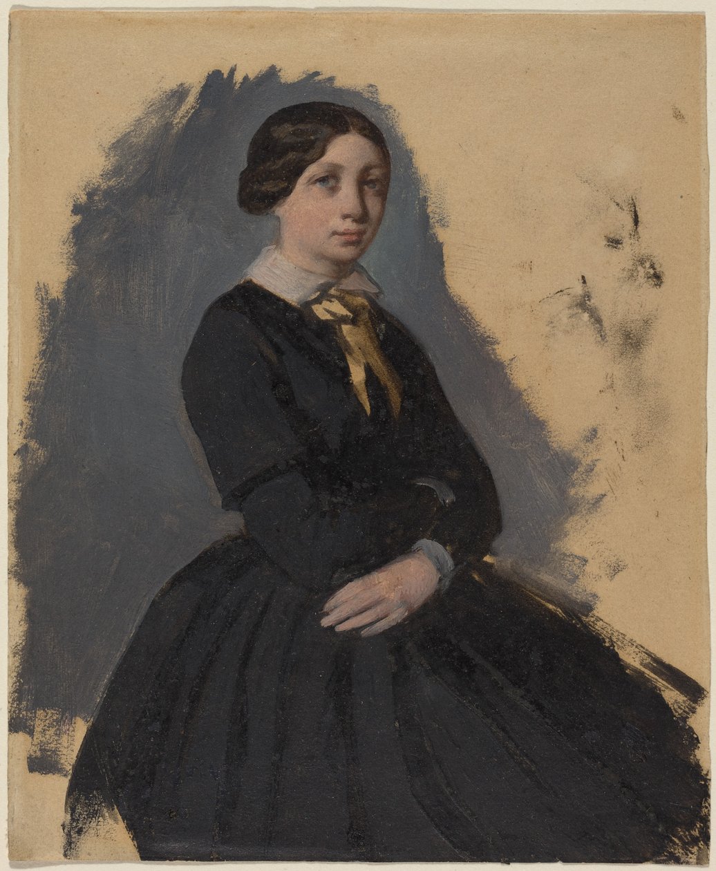 Młoda kobieta w czerni autorstwa Edgar Degas