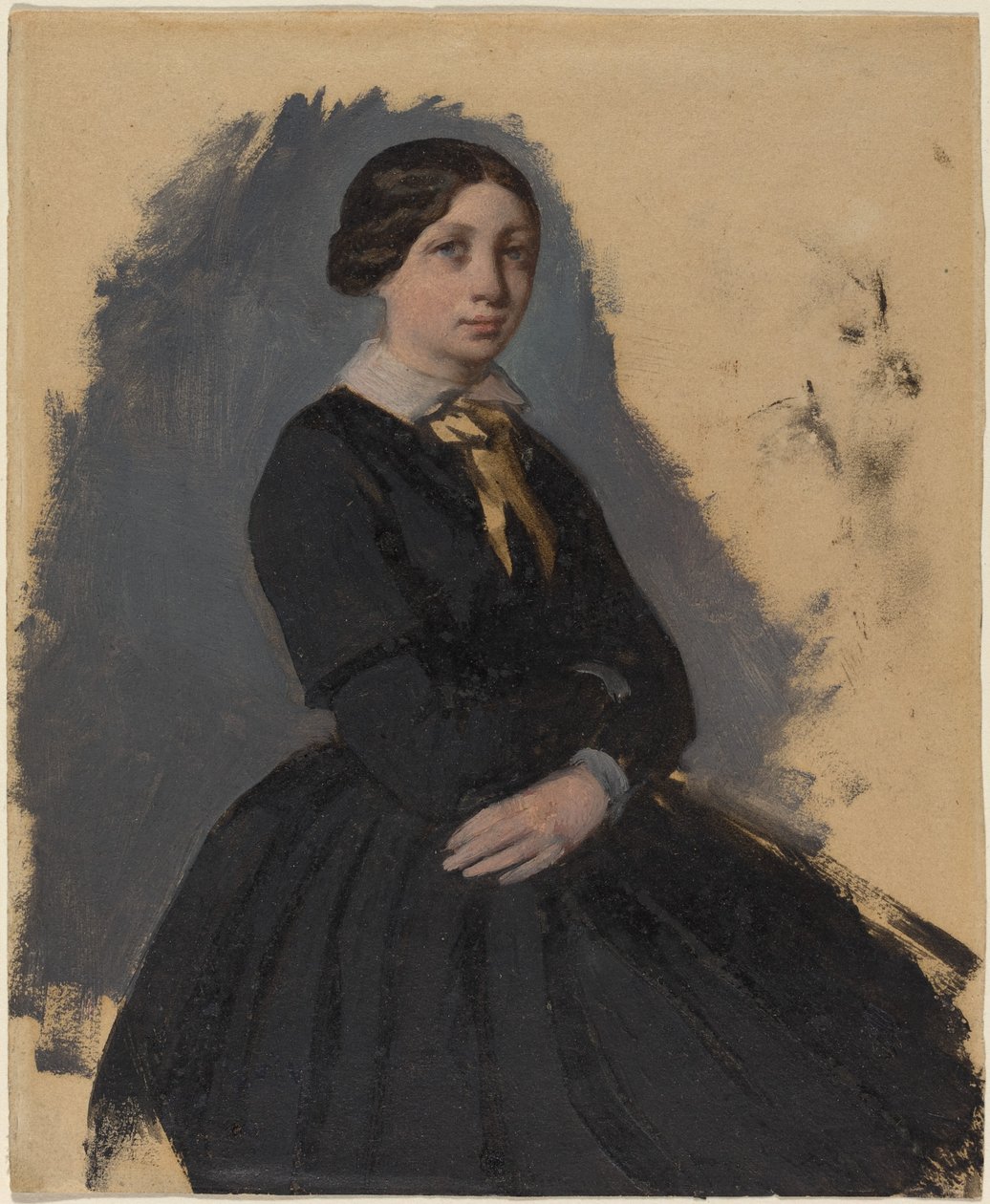 Młoda kobieta w czerni, 18611865. autorstwa Edgar Degas