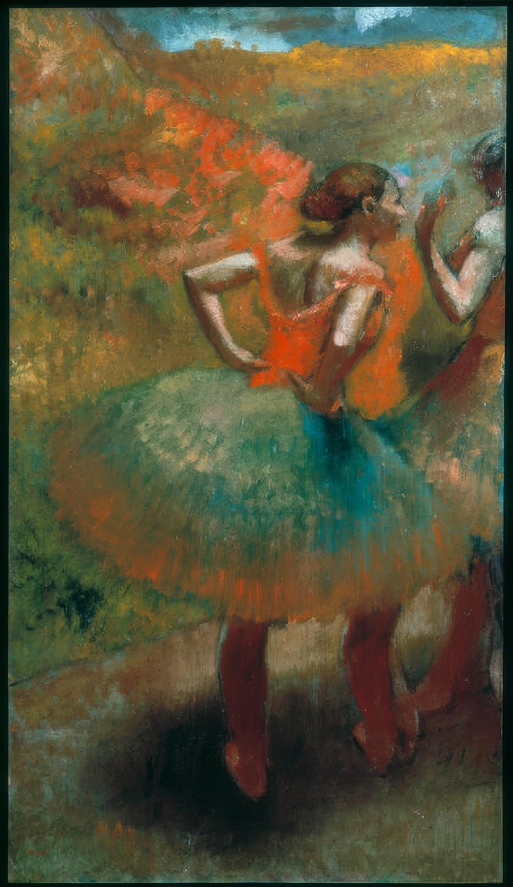 Dwóch tancerzy autorstwa Edgar Degas