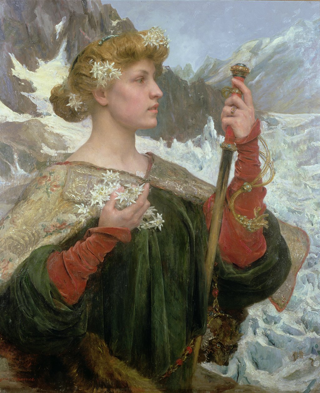 Szarotka (olej na panelu) autorstwa Edgar Maxence