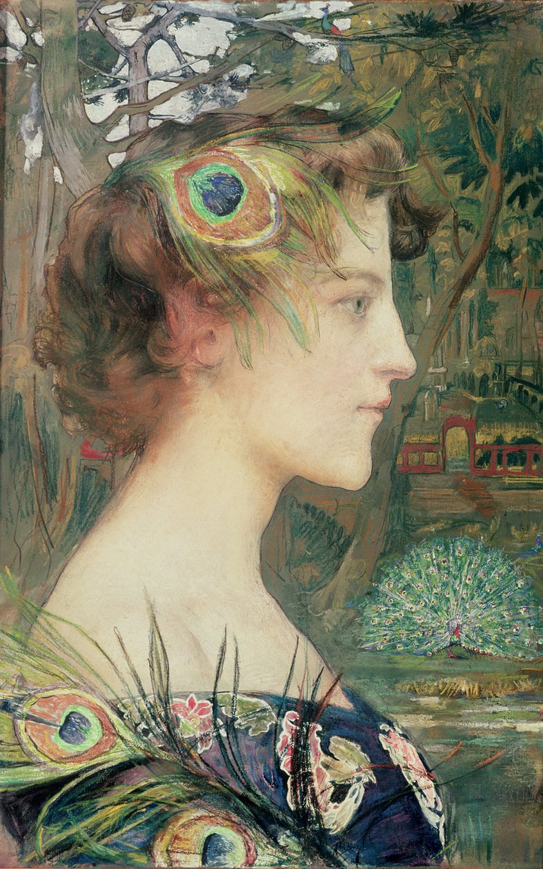 Profil pawia autorstwa Edgar Maxence
