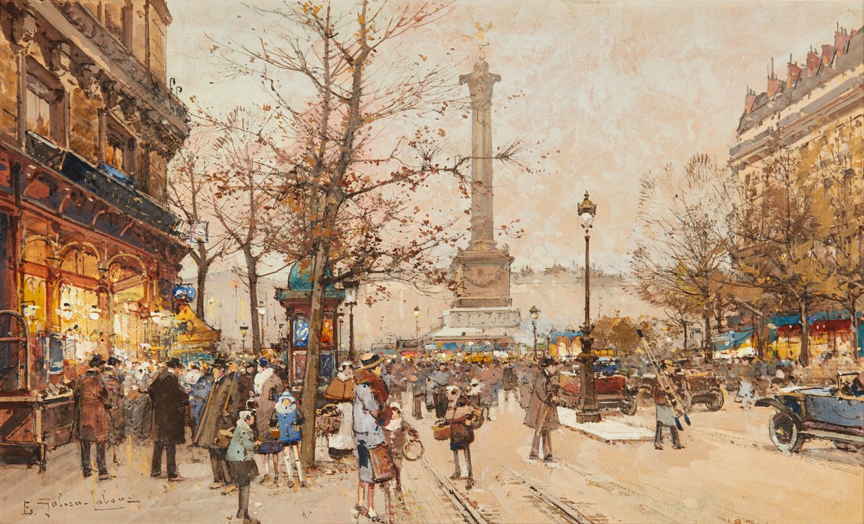 Wspomnienie (olej na panelu) autorstwa Edgar Maxence