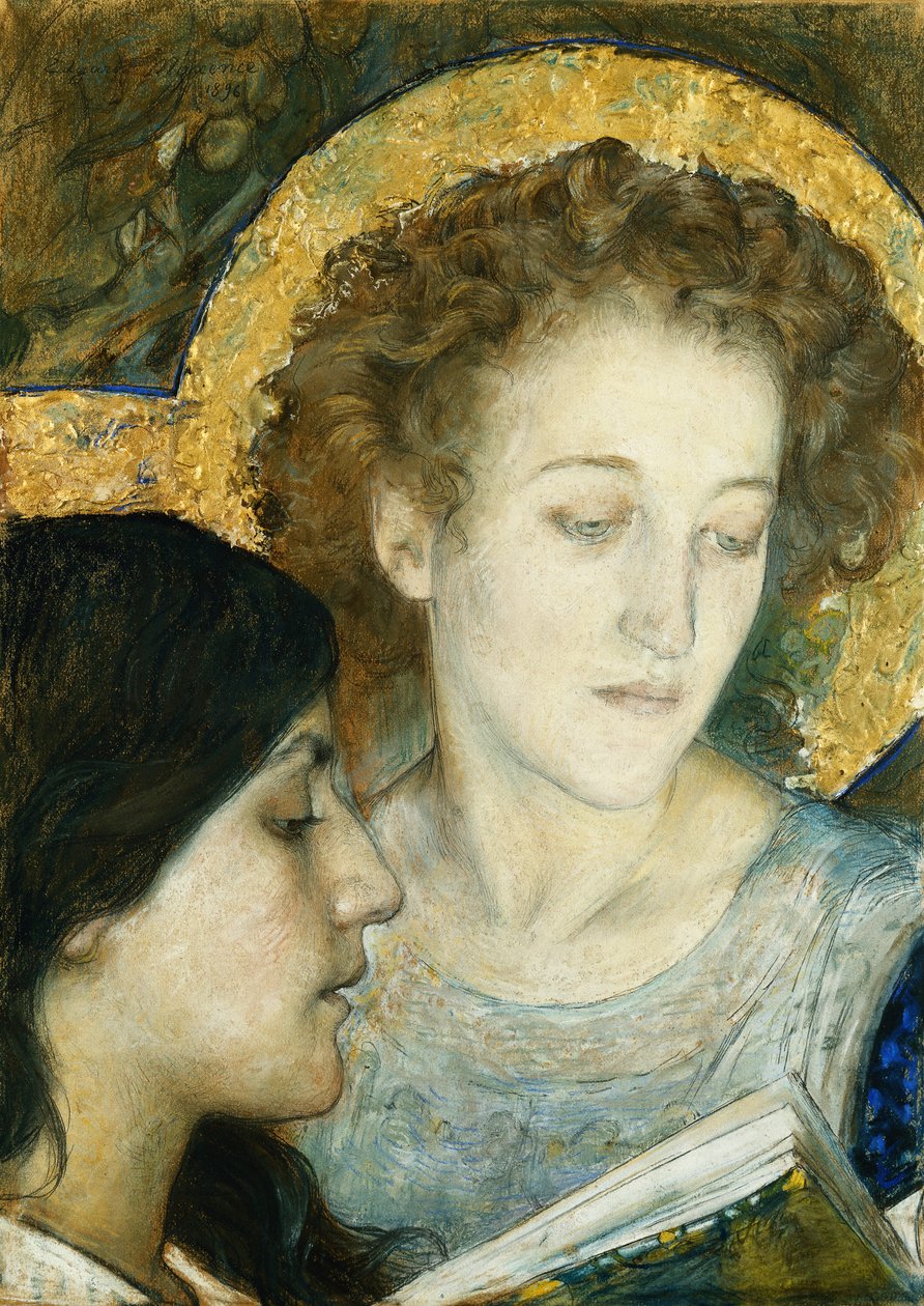 Dwóch świętych autorstwa Edgar Maxence