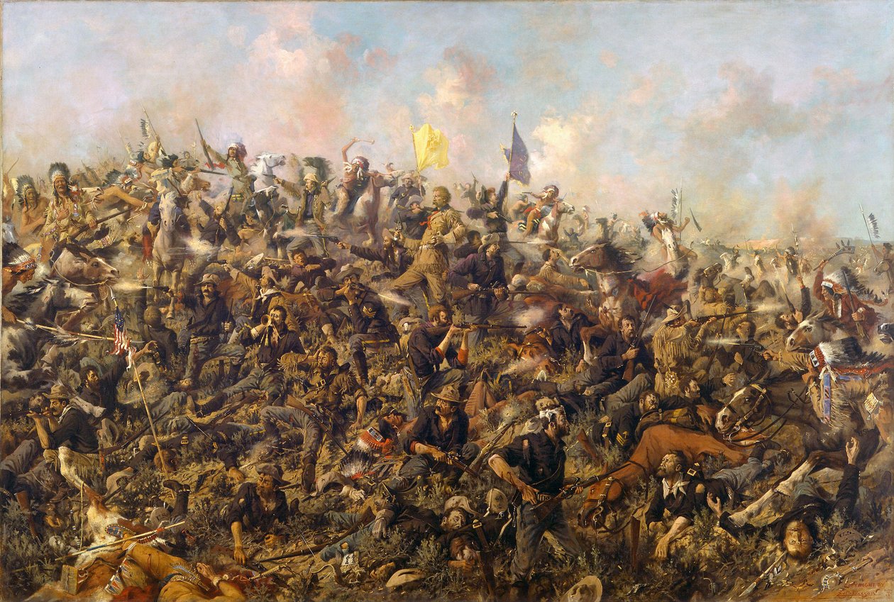 Custers Last Stand autorstwa Edgara Samuela Paxsona, 1899 autorstwa Edgar Samuel Paxson