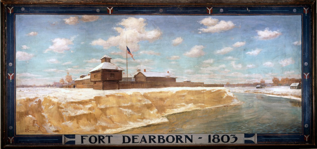 Fort Dearborn - 1803, 1903 autorstwa Edgar Spier Cameron