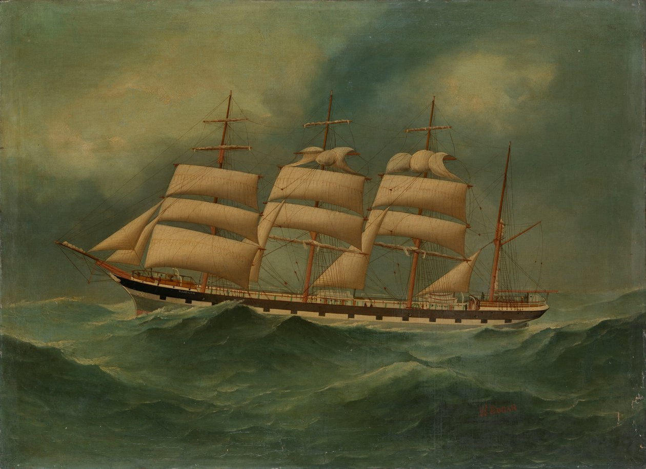 Statek Glencairn, XX wiek (obraz olejny) autorstwa Edgar William