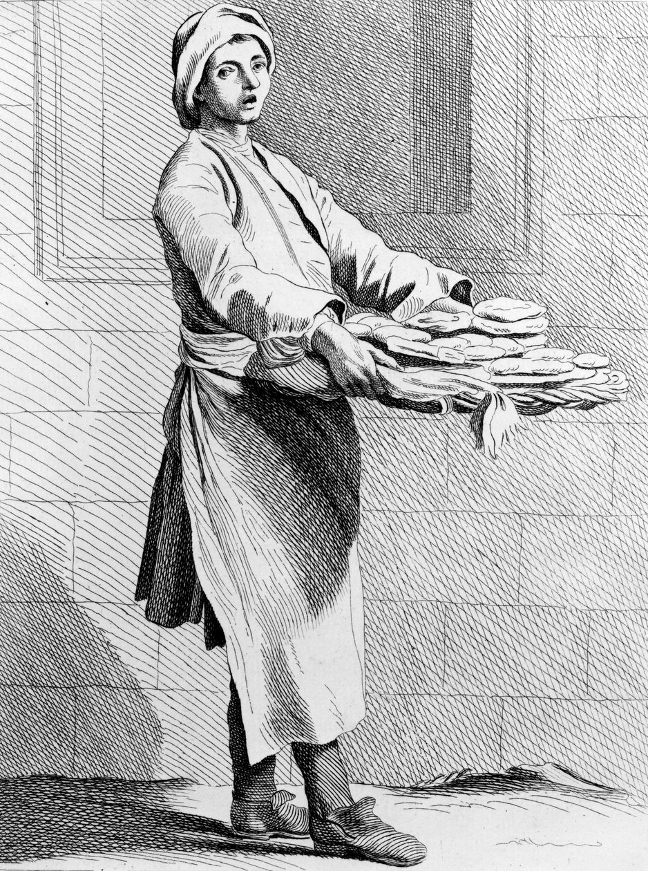 Халуун бялуу, 1737, Францын сургуулийн сийлбэр (18-р зуун) поли autorstwa Edmé Bouchardon